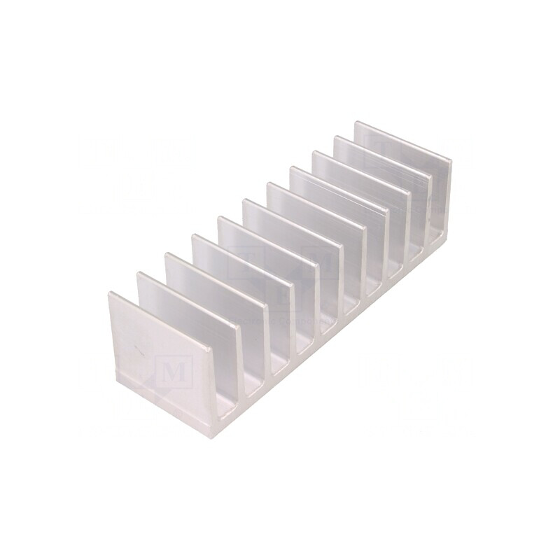 Radiator Extrudat cu Aripioare 40x124x35mm Brut | Electronic-mag.ro | Componente Electronice