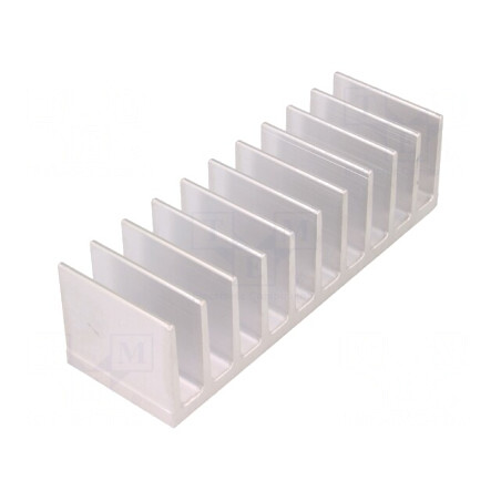 Radiator Extrudat cu Aripioare 40x124x35mm Brut | Electronic-mag.ro | Componente Electronice
