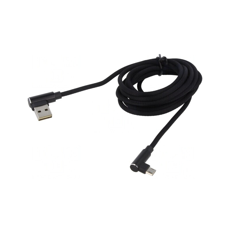 Cablu USB 2.0 USB A/USB C unghi 1m | Electronic-mag.ro | Componente Electronice