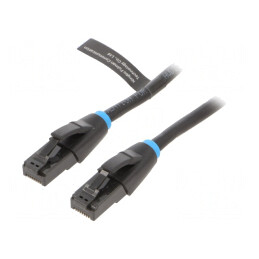 Patch cord U/UTP Cat6 negru 5m | Electronic-mag.ro | Componente Electronice