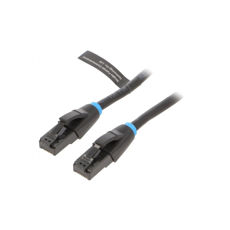 Patch cord U/UTP Cat6 negru 5m | Electronic-mag.ro | Componente Electronice