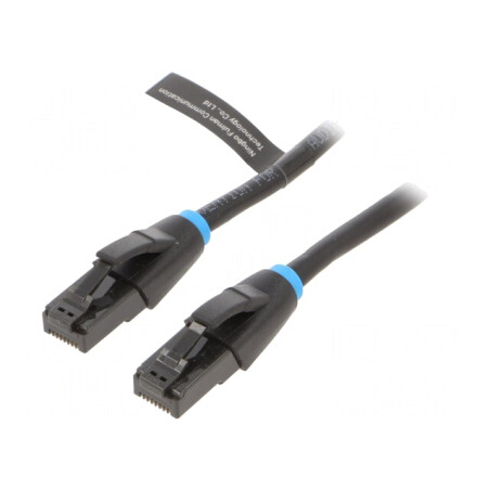 Patch cord U/UTP Cat6 negru 5m | Electronic-mag.ro | Componente Electronice