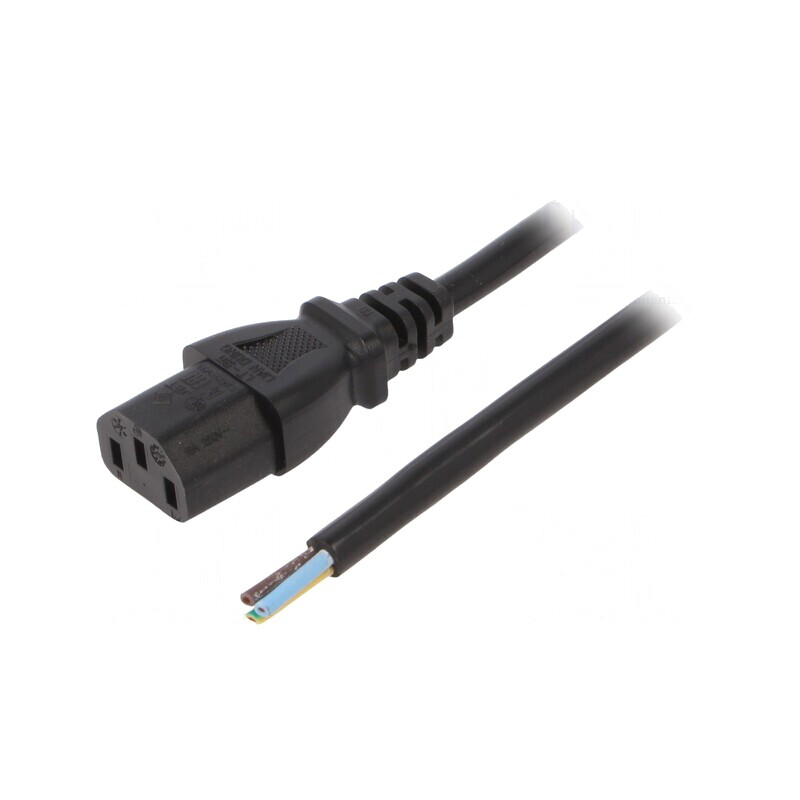 Cablu Alimentare IEC C13 PVC 3m Negru 10A 250V 3x1mm2 | Electronic-mag.ro | Componente Electronice Cablu Alimentare IEC C13 PVC 3m Negru 10A 250V 3x1mm2 | Electronic-mag.ro | Componente Electronice