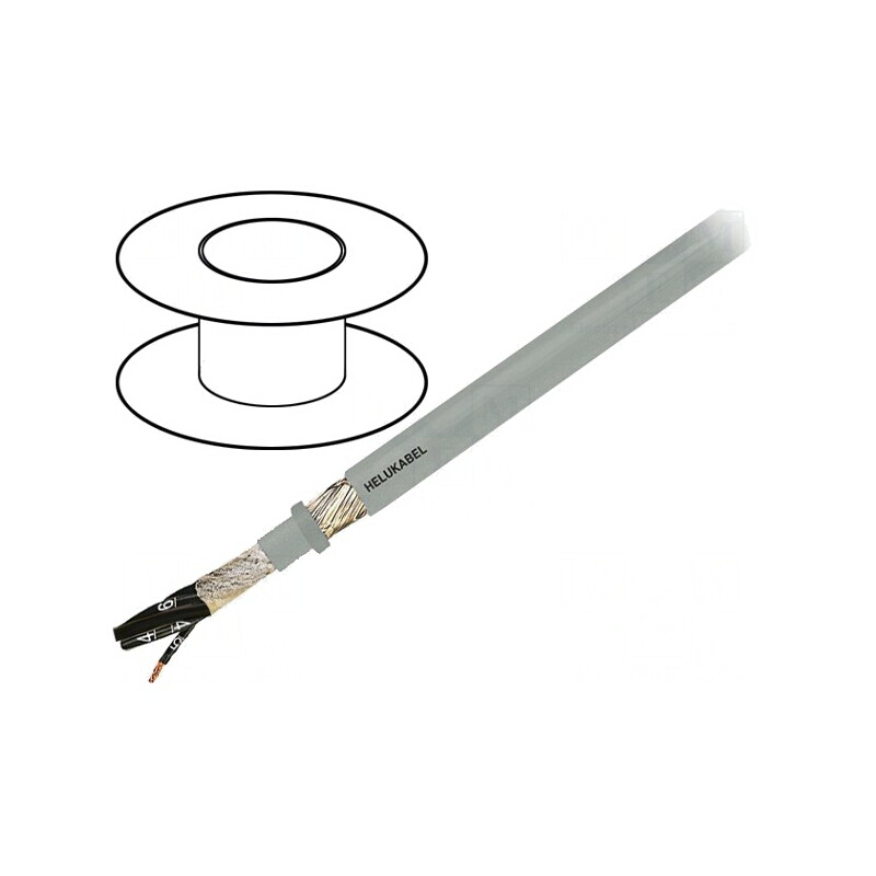 Cablu electric 2x1mm2 gri PVC 300V/500V | Electronic-mag.ro | Componente Electronice