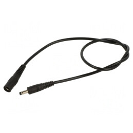 Cablu Alimentare DC 5,5/2,1 la 4,0/1,7 Negru | Electronic-mag.ro | Componente Electronice