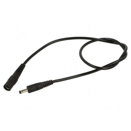 Cablu Alimentare DC 5,5/2,1 la 4,0/1,7 Negru | Electronic-mag.ro | Componente Electronice