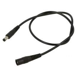 Cablu Alimentare DC 1x0,5mm2 Negru | Electronic-mag.ro | Componente Electronice