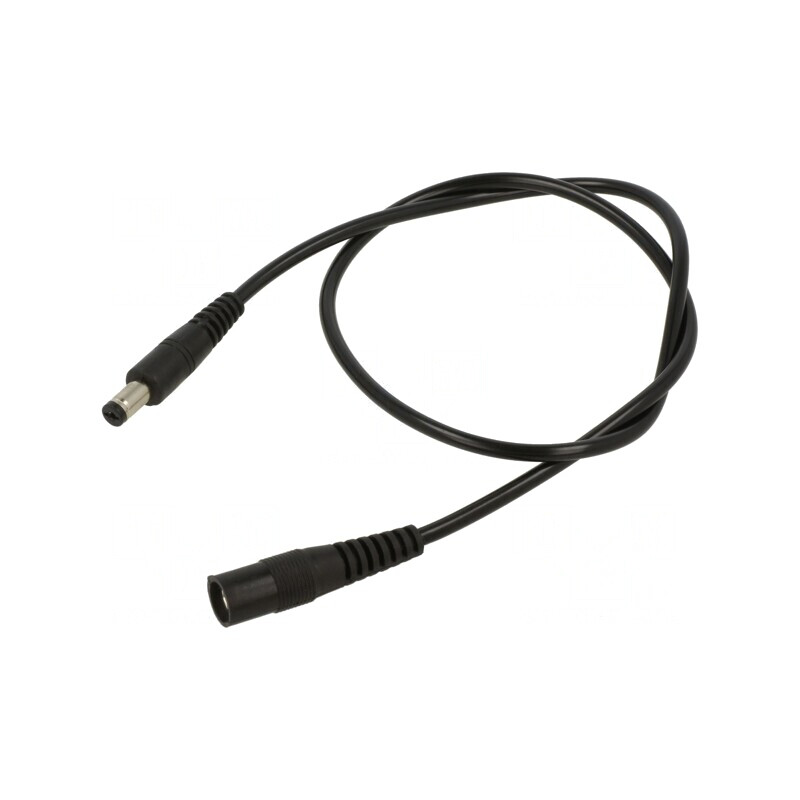 Cablu Alimentare DC 1x0,5mm2 Negru | Electronic-mag.ro | Componente Electronice