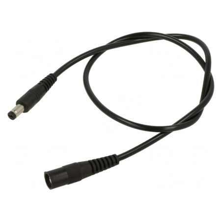 Cablu Alimentare DC 1x0,5mm2 Negru | Electronic-mag.ro | Componente Electronice