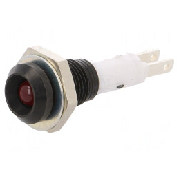 Lampă LED concavă roșie 9mm pentru PCB | Electronic-mag.ro | Componente Electronice