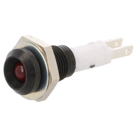 Lampă LED concavă roșie 9mm pentru PCB | Electronic-mag.ro | Componente Electronice
