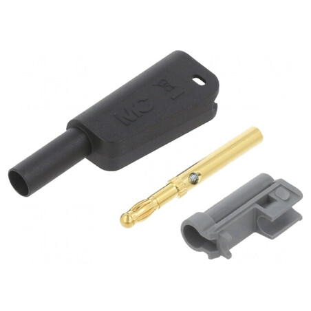 Conector Banană 4mm 32A 1kV Negru Izolat | Electronic-mag.ro | Componente Electronice