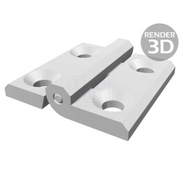 Balama Albă din Tehnopolimer PA 30mm | Electronic-mag.ro | Componente Electronice
