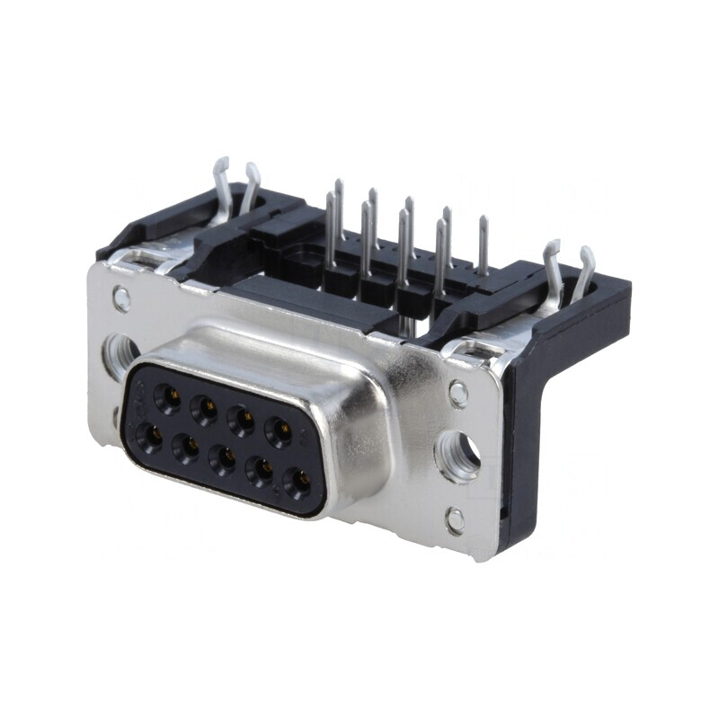 Conector D-Sub 9 Pin Soclu Mamă 90° THT M3 | Electronic-mag.ro | Componente Electronice
