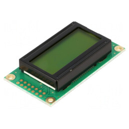 Afişaj LCD Alfanumeric 8x2 Galben-Verde LED | Electronic-mag.ro | Componente Electronice