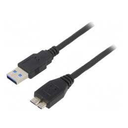 Cablu USB 3.0 A la Micro B 1,8m | Electronic-mag.ro | Componente Electronice