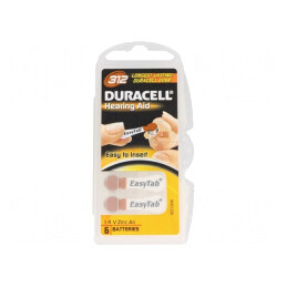 Baterie zinc-aer 1,4V AC312 150mAh set 6 buc. | Electronic-mag.ro | Componente Electronice
