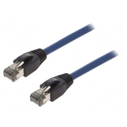 Cabl Patch Ethernet Cat 8.1 S/FTP Albastru 1m | Electronic-mag.ro | Componente Electronice