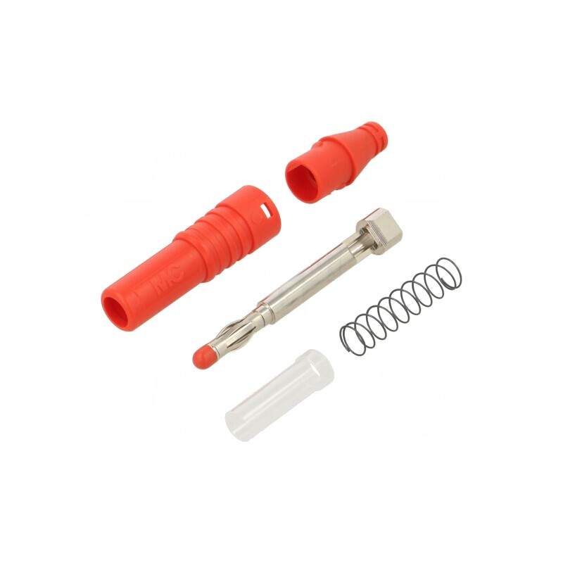 Mufă Banană 4mm 32A Roșie Cu Izolație | Electronic-mag.ro | Componente Electronice