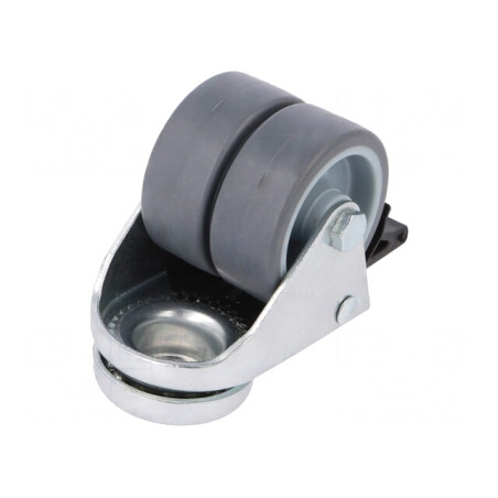 Roată de transport dublă 50mm 70kg | Electronic-mag.ro | Componente Electronice