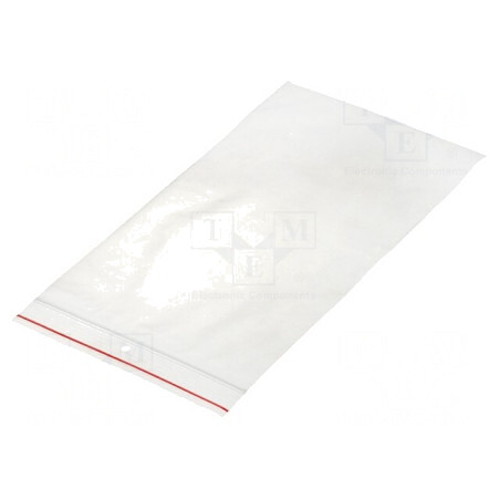 Pungă cu fermoar polietilenă 250x150mm | Electronic-mag.ro | Componente Electronice