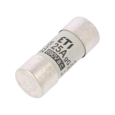 Siguranță cilindrică industrială gG 25A 690VAC | Electronic-mag.ro | Componente Electronice
