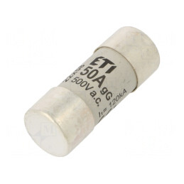 Siguranță cilindrică gG 50A 500VAC industrială | Electronic-mag.ro | Componente Electronice