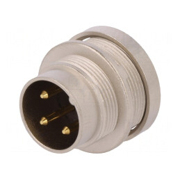 Conector M16 Tată 3 Pin 5A 250V IP40 | Electronic-mag.ro | Componente Electronice