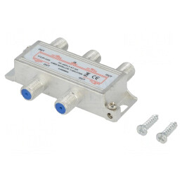 Splitter 2400MHz Intrare F mamă Ieşire F mamă x4 | Electronic-mag.ro | Componente Electronice