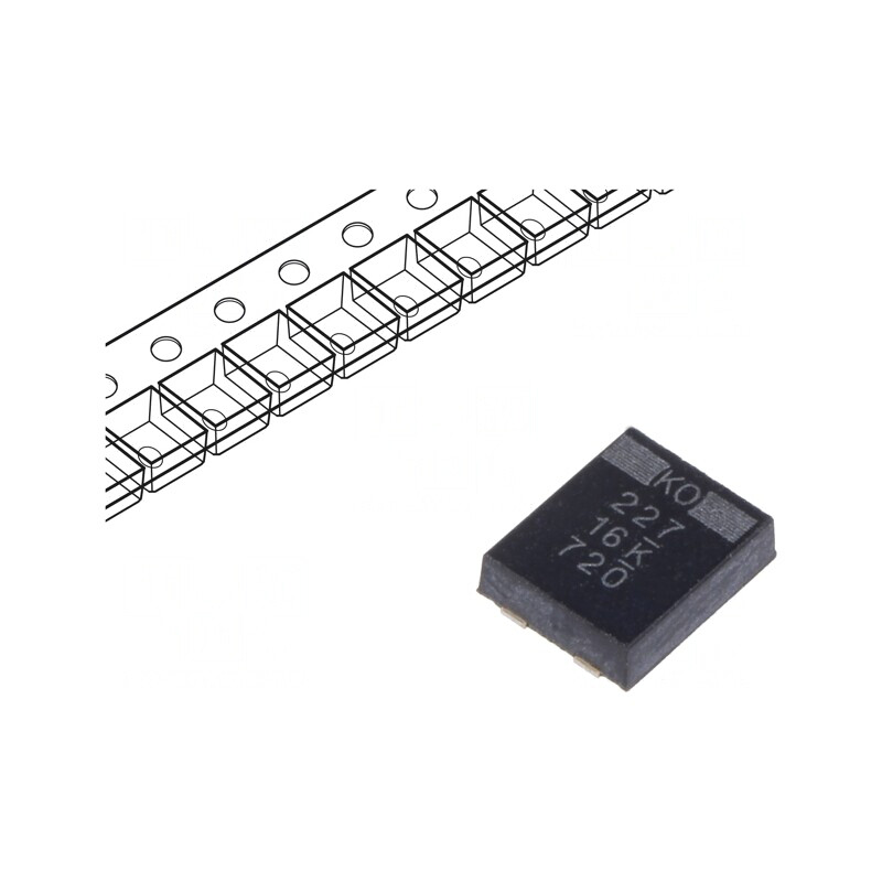 Condensator Tantal Polimer 220uF 16V SMD | Electronic-mag.ro | Componente Electronice