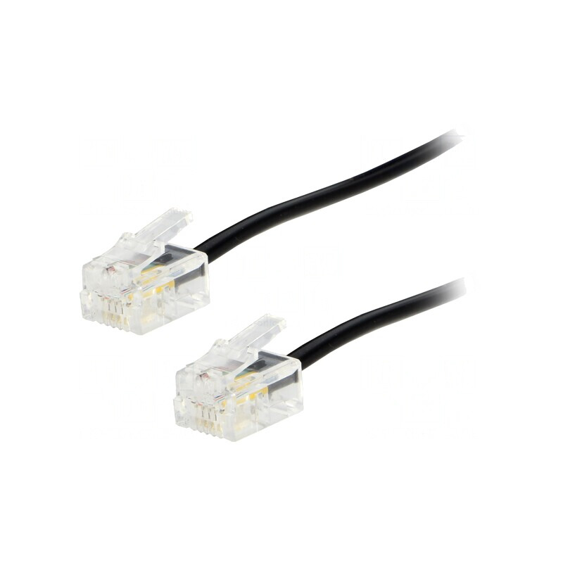 Cablu Telefon RJ11 20m Negru | Electronic-mag.ro | Componente Electronice Cablu Telefon RJ11 20m Negru | Electronic-mag.ro | Componente Electronice