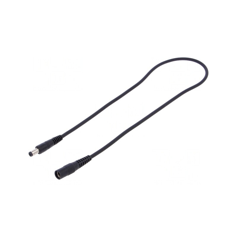 Cablu Alimentare DC 5,5/2,1 mm Negru | Electronic-mag.ro | Componente Electronice
