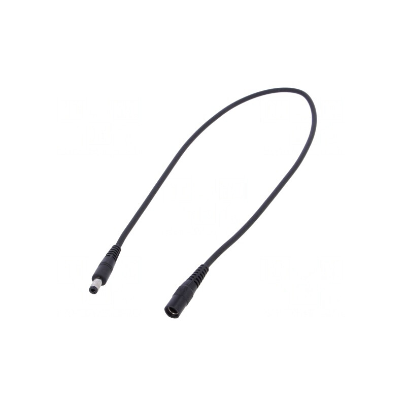 Cablu Alimentare DC Negru 1x1mm2 5,5/2,1mm la 5,5/2,5mm | Electronic-mag.ro | Componente Electronice