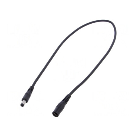 Cablu Alimentare DC Negru 1x1mm2 5,5/2,1mm la 5,5/2,5mm | Electronic-mag.ro | Componente Electronice