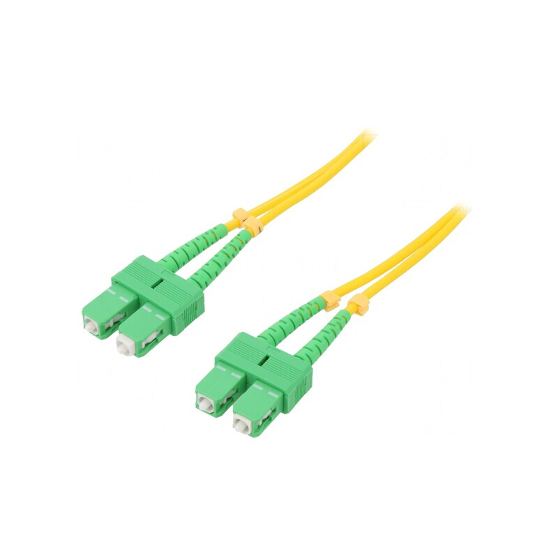 Patch Cord Fibra Optica SC/APC 3m LSZH Galben | Electronic-mag.ro | Componente Electronice