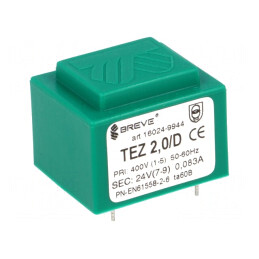 Transformator Încapsulat 2VA 400VAC 24V PCB | Electronic-mag.ro | Componente Electronice