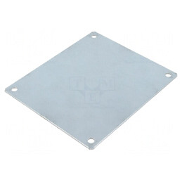 Placă de montare oțel zincată 96mm x 111mm | Electronic-mag.ro | Componente Electronice