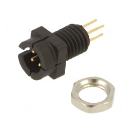 Conector Circular 60V PIN 4 Soclu Tată THT 3A IP40 | Electronic-mag.ro | Componente Electronice