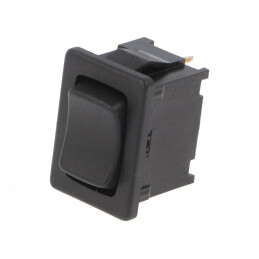 Comutator Basculant Negru 6A/250V IP40 | Electronic-mag.ro | Componente Electronice