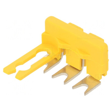 Punte cu șuruburi 3 piste galbenă 8mmx24,6mm | Electronic-mag.ro | Componente Electronice