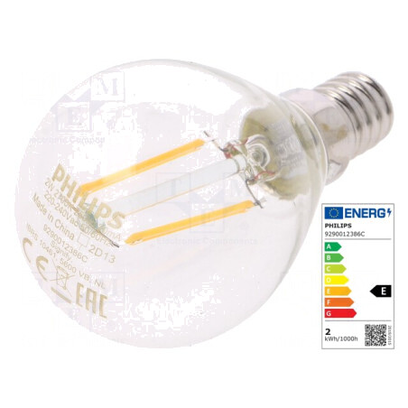 Lampă LED E14 Alb Cald 2W 2700K | Electronic-mag.ro | Componente Electronice