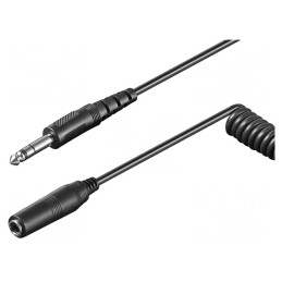 Cablu Audio Jack 6,3mm 5m Negru PVC | Electronic-mag.ro | Componente Electronice