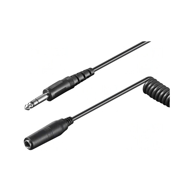 Cablu Audio Jack 6,3mm 5m Negru PVC | Electronic-mag.ro | Componente Electronice