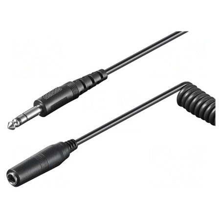 Cablu Audio Jack 6,3mm 5m Negru PVC | Electronic-mag.ro | Componente Electronice