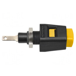Clemă de laborator galbenă 70VDC 16A nichel 33VAC | Electronic-mag.ro | Componente Electronice
