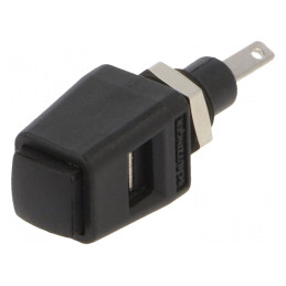 Clemă de laborator neagră 16A 38,9mm | Electronic-mag.ro | Componente Electronice