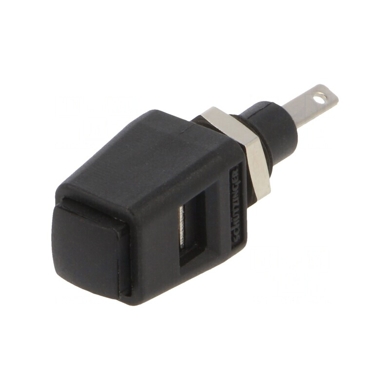 Clemă de laborator neagră 16A 38,9mm | Electronic-mag.ro | Componente Electronice