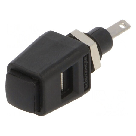 Clemă de laborator neagră 16A 38,9mm | Electronic-mag.ro | Componente Electronice