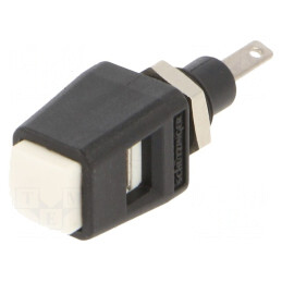 Clemă de laborator albă 16A nichel înşurubare | Electronic-mag.ro | Componente Electronice