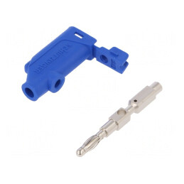 Mufă Banană 4mm 32A Albastră | Electronic-mag.ro | Componente Electronice